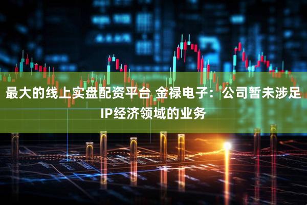 最大的线上实盘配资平台 金禄电子：公司暂未涉足IP经济领域的业务